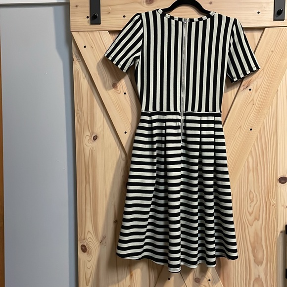 XS LuluRoe Amelia Dress black and not white stripes 🤣 - Picture 3 of 3